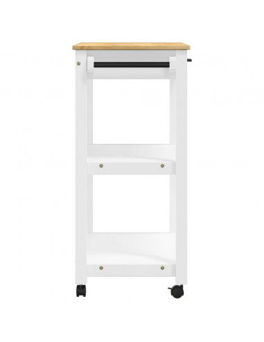 Carrello da Cucina MONZA 84x40x90 cm in Legno Massello di Pino