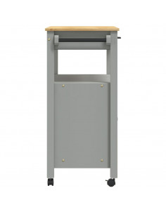 Carrello da Cucina MONZA 84x40x90 cm in Legno Massello di Pino