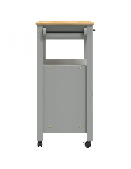 Carrello da Cucina MONZA 84x40x90 cm in Legno Massello di Pino