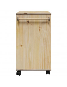 Carrello da Cucina OTTA 71x45x80 cm in Legno Massello di Pino