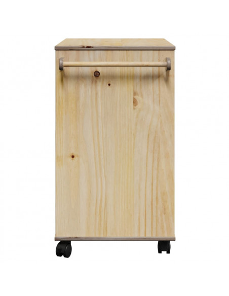 Carrello da Cucina OTTA 71x45x80 cm in Legno Massello di Pino