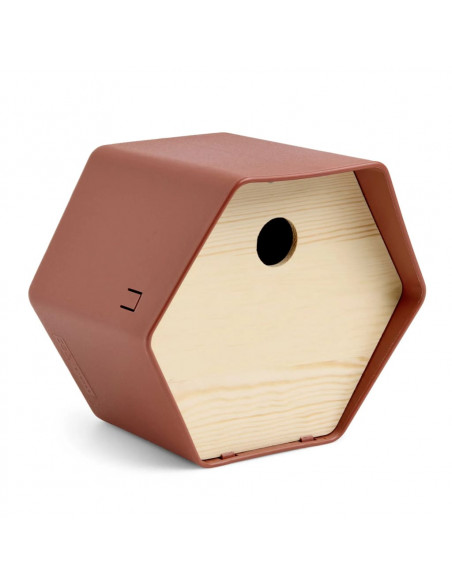 Capi Casetta per Uccelli Hive 1 19x23x20 cm Foro Rotondo Marrone