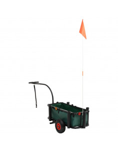 Carrello da Pesca con Borsa Acciaio Nero