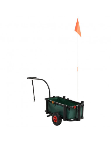 Carrello da Pesca con Borsa Acciaio Nero