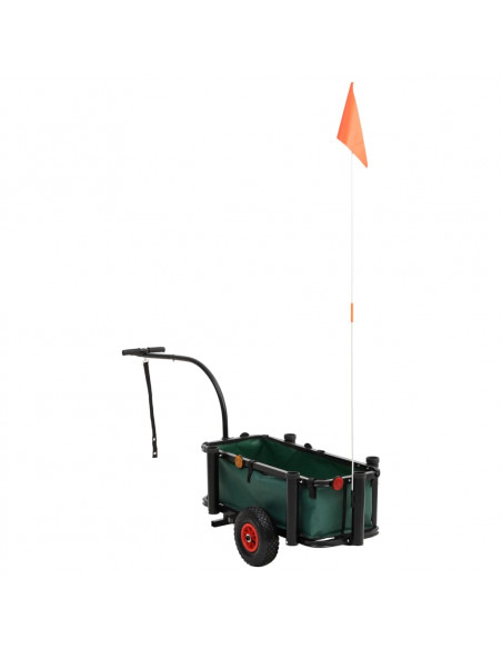 Carrello da Pesca con Borsa Acciaio Nero