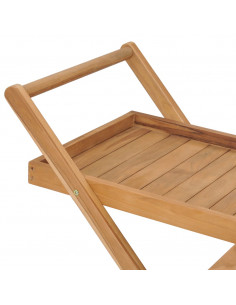 Carrello da Tè in Legno Massello di Teak