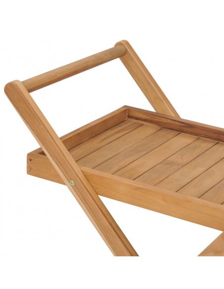 Carrello da Tè in Legno Massello di Teak