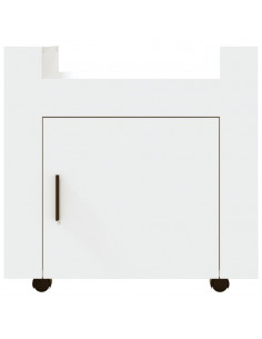 Carrello per Scrivania bianco 60x45x60 cm in Legno Multistrato