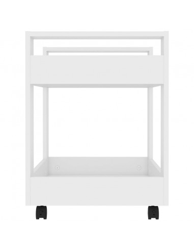 Carrello per Scrivania bianco 60x45x60 cm in Legno Multistrato