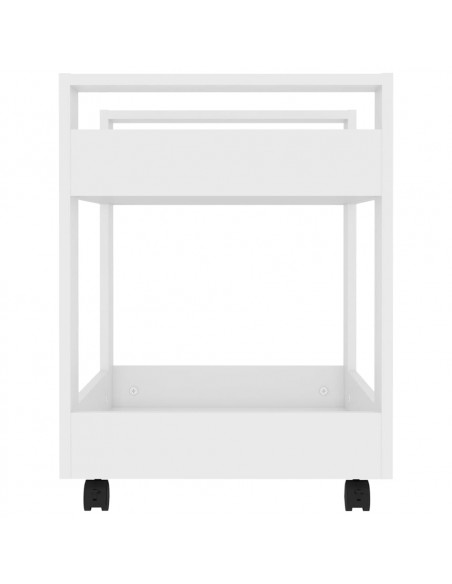 Carrello per Scrivania bianco 60x45x60 cm in Legno Multistrato