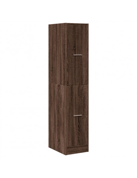 Armadietto da Farmacia Rovere Marrone 30x41x144,5 cm Truciolato