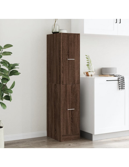 Armadietto da Farmacia Rovere Marrone 30x41x144,5 cm Truciolato