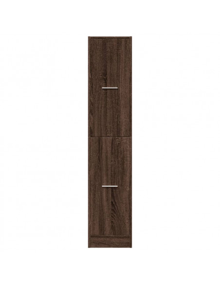 Armadietto da Farmacia Rovere Marrone 30x41x144,5 cm Truciolato