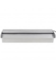 Cascata per Laghetto Rettangolare con LED in Acciaio Inox 45 cm