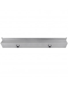 Cascata per Laghetto Rettangolare con LED in Acciaio Inox 90 cm
