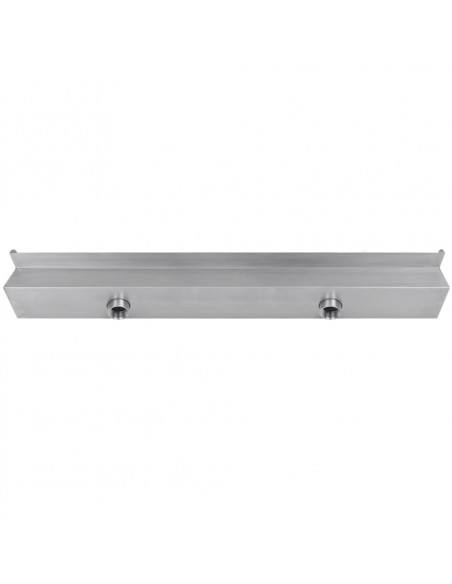 Cascata per Laghetto Rettangolare con LED in Acciaio Inox 90 cm