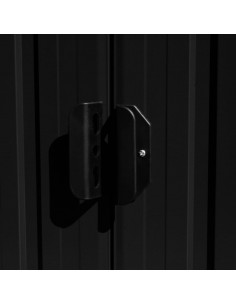 Casetta da Giardino 257x489x181 cm in Metallo Antracite