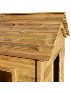 Casetta da Giardino per Bambini 120x120x146 cm in Legno di Pino