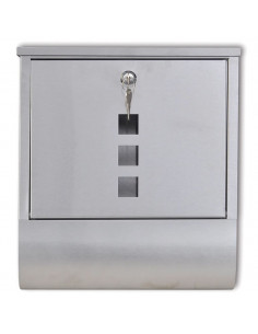 Casetta della posta in acciaio inossidabile 31 x 10,5 x 33,5 cm