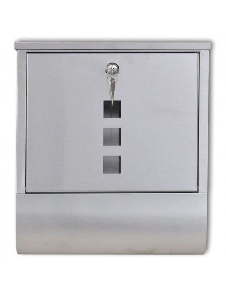 Casetta della posta in acciaio inossidabile 31 x 10,5 x 33,5 cm