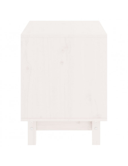 Casetta per Cani bianco 50x40x52 cm in Legno Massello di Pino