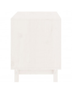 Casetta per Cani bianco 60x45x57 cm in Legno Massello di Pino