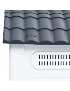 Casetta per Cani Grigia 57x68x66 cm in Polipropilene