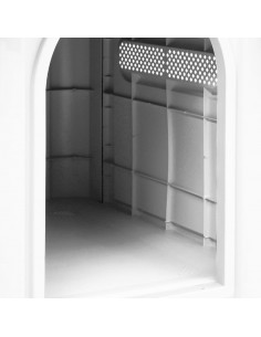 Casetta per Cani Grigia 59x75x66 cm in Polipropilene