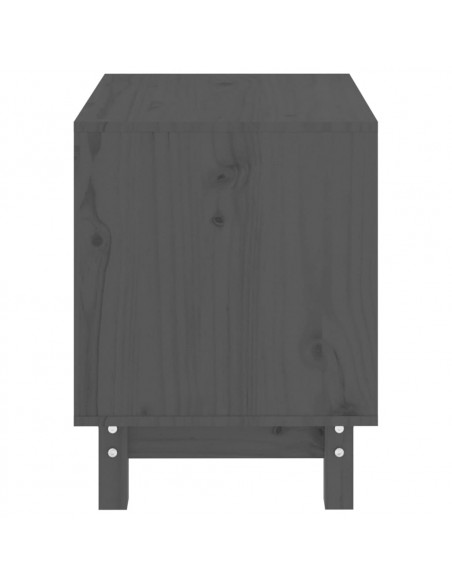 Casetta per Cani grigio 50x40x52 cm in Legno Massello di Pino