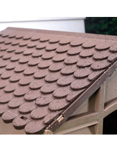 Casetta per Cani Marrone 86x84x82 cm in Polipropilene