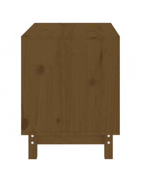 Casetta per Cani Miele 60x45x57 cm in Legno Massello di Pino