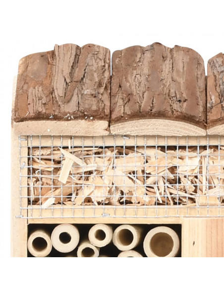 Casetta per Insetti 30x10x30 cm in Legno di Abete