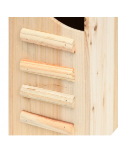 Casetta per Pipistrelli in Legno Massello di Abete 30x20x38 cm