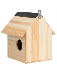 Casetta per Scoiattoli in Legno Massello di Abete 26x25x29 cm
