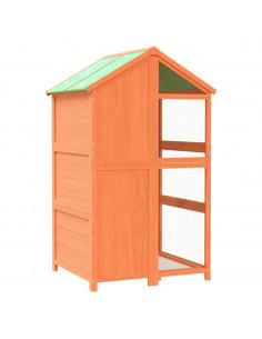 Casetta per Uccelli Marrone 97x81x152 cm Legno Massello di Pino