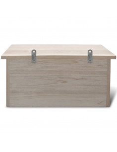 Casette per gli Uccelli 2 pz in Legno 44x15,5x21,5 cm