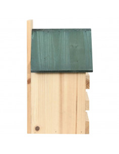 Casette per Uccelli 4 pz 23x19x33 cm in Legno di Abete