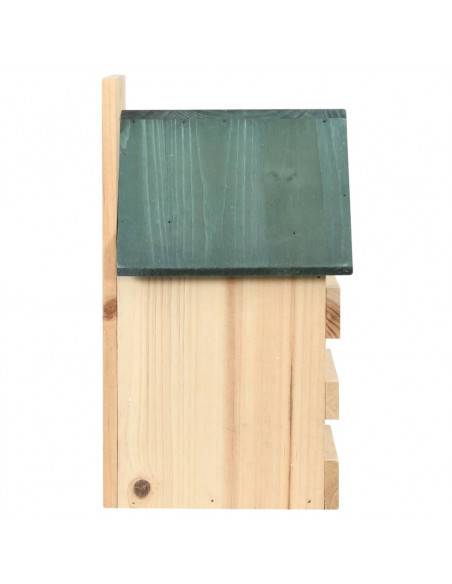 Casette per Uccelli 4 pz 23x19x33 cm in Legno di Abete