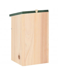 Casette per Uccelli 4 pz in Legno 12x12x22 cm