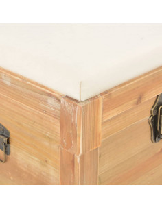 Cassapanca con Cuscino 80x40x40 cm MDF