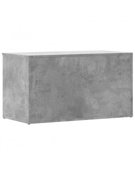 Cassapanca Grigio Cemento 84x42x46 cm in Legno Ingegnerizzato