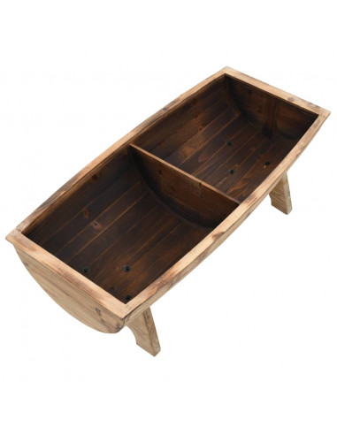 Cassapanca in Legno Massello e Tessuto 103x51x44 cm