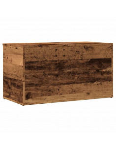 Cassapanca Legno Antico 84x42x46 cm in Legno Ingegnerizzato