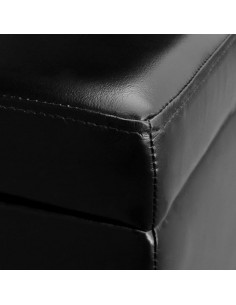 Cassapanca Lunga in Legno Nera