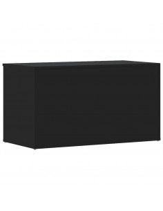 Cassapanca Nera 84x42x46 cm in Legno Ingegnerizzato
