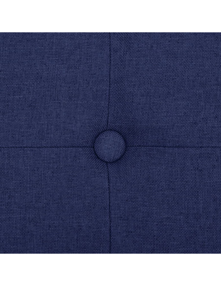 Cassapanca Pieghevole Blu in Simil Lino