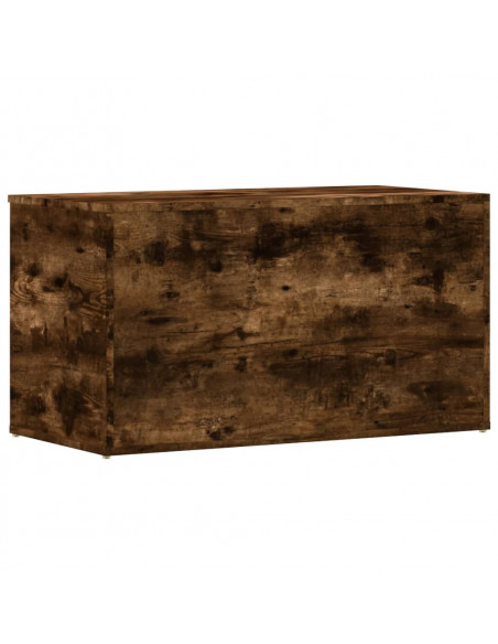 Cassapanca Rovere Fumo 84x42x46 cm in Legno Ingegnerizzato