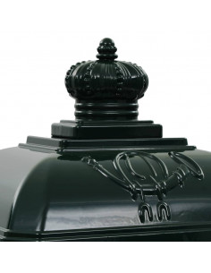 Cassetta della Posta in Alluminio Inossidabile Vintage Verde