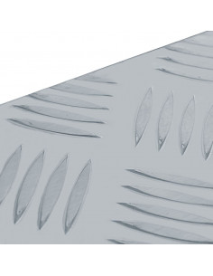 Cassetta in Alluminio 110,5x38,5x40cm Argento