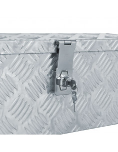 Cassetta in Alluminio 48,5x14x20 cm Argento